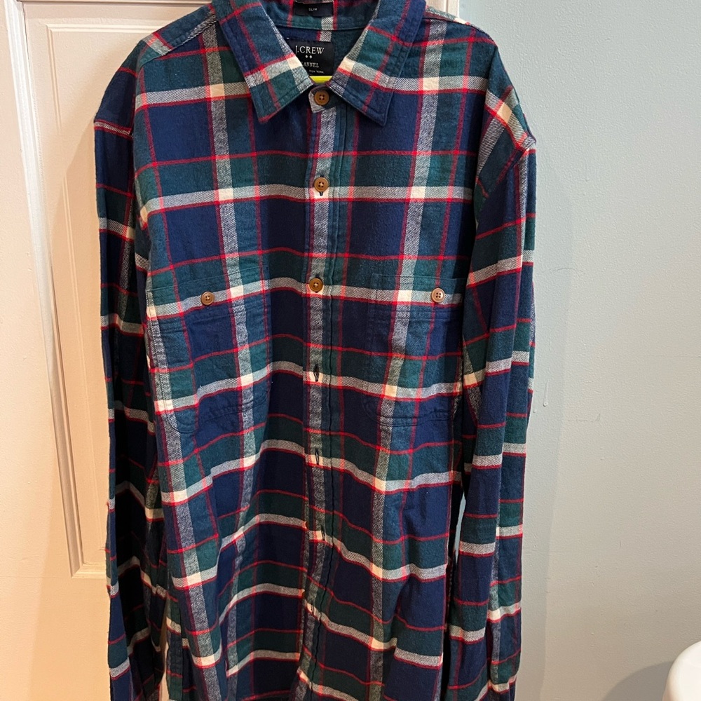 J. Crew flannel button down